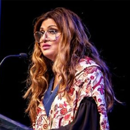 Anila Ali Accepts the Dr. Hecht Philanthropy and Service Award